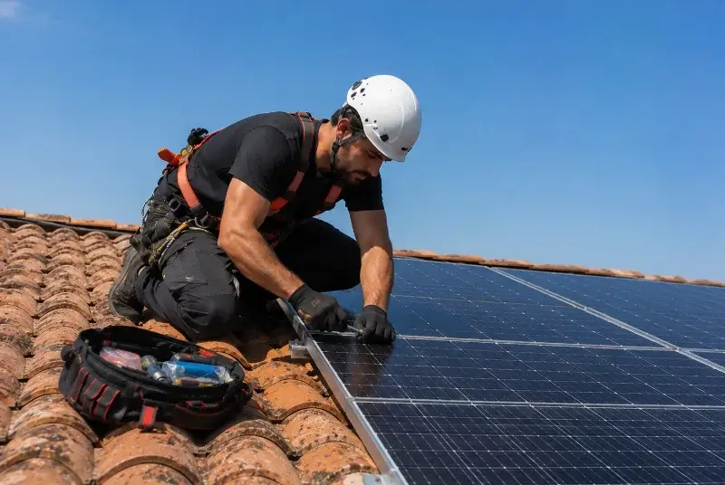 Maintenance et monitoring de panneaux solaires à Rivesaltes